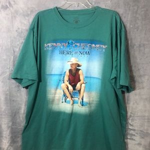 2022 With Dates Kenny Chesney Here and Now tour T-shirt Green Size xxl.